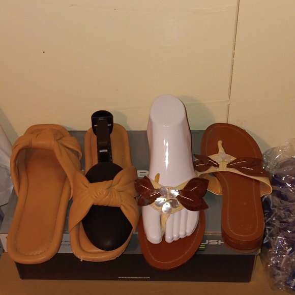 Women's Sandals Bandolino, Tan and brown Preowned, Size 6.5, - Picture 7 of 7